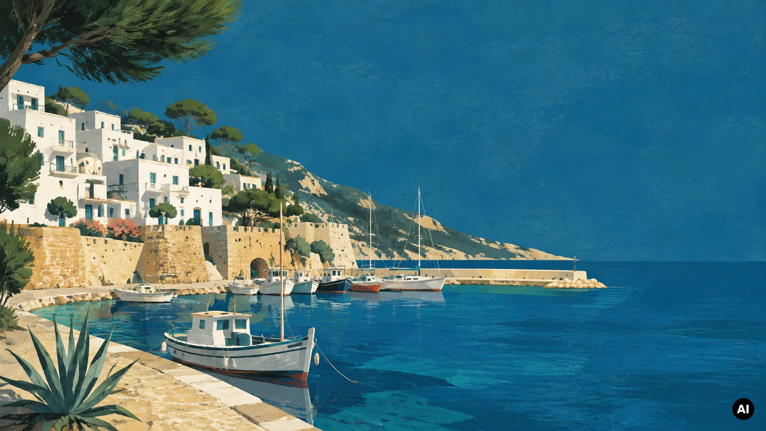 Ibiza Town, marina e Dalt Vila usados como referência de base
