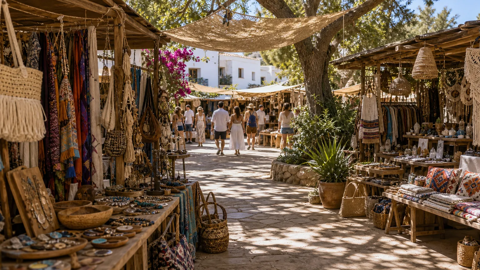 Mercados hippie em Ibiza