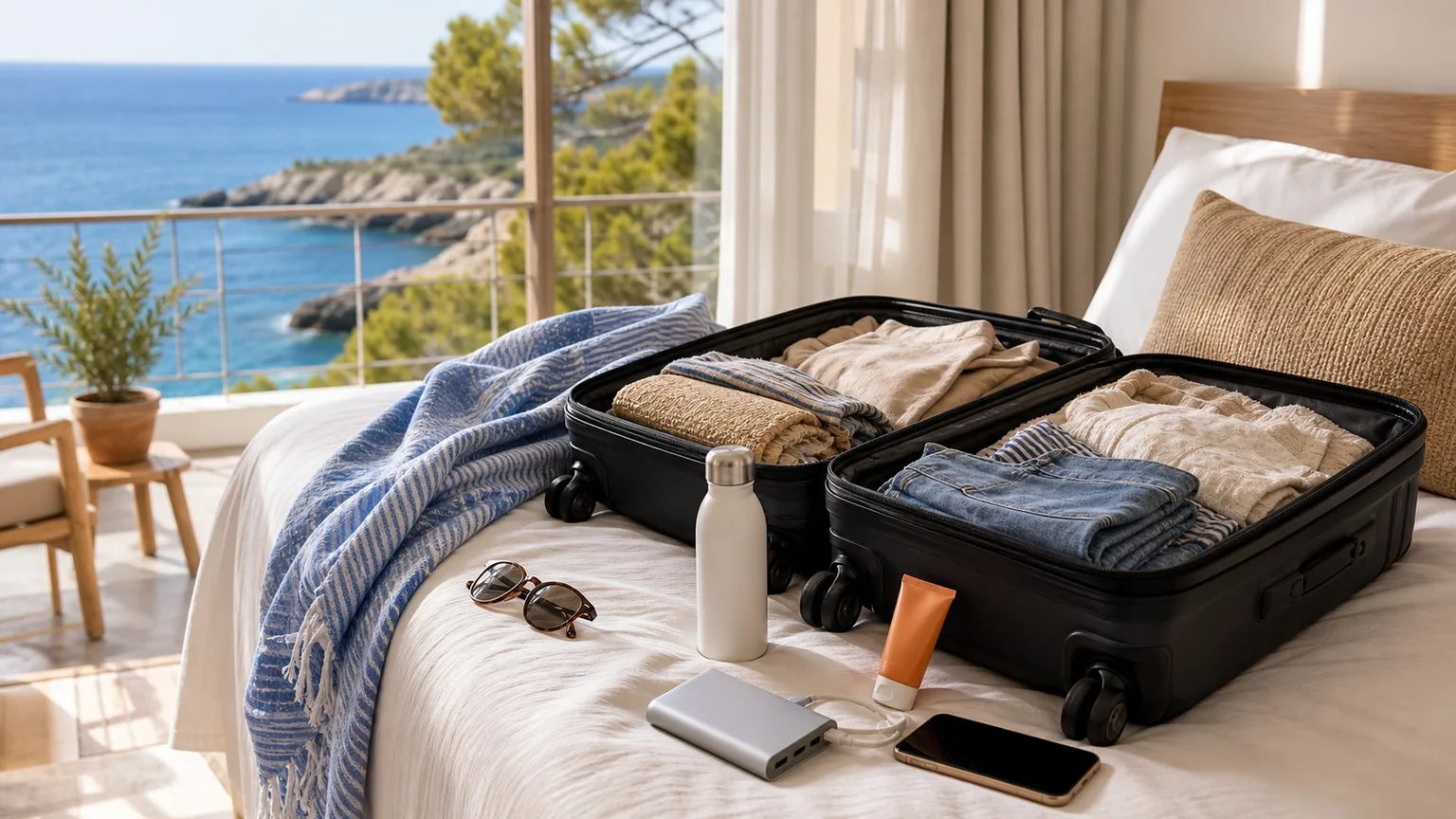 Bagagem para Ibiza