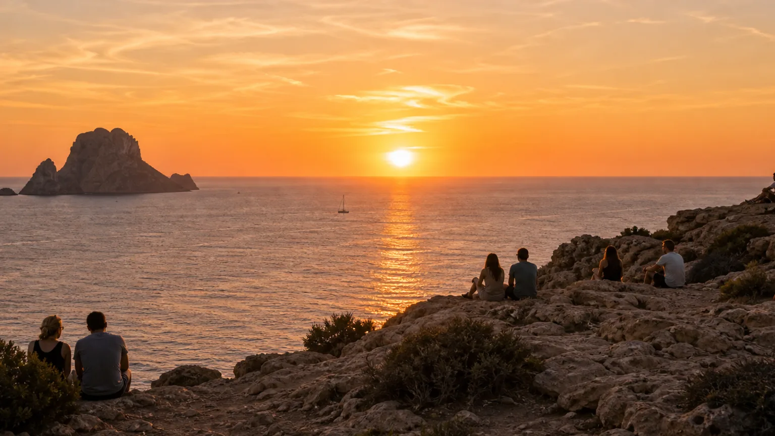 Por do sol em Ibiza